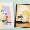 Clean vs Distressed card making using the Spring Has Sprung Die Set