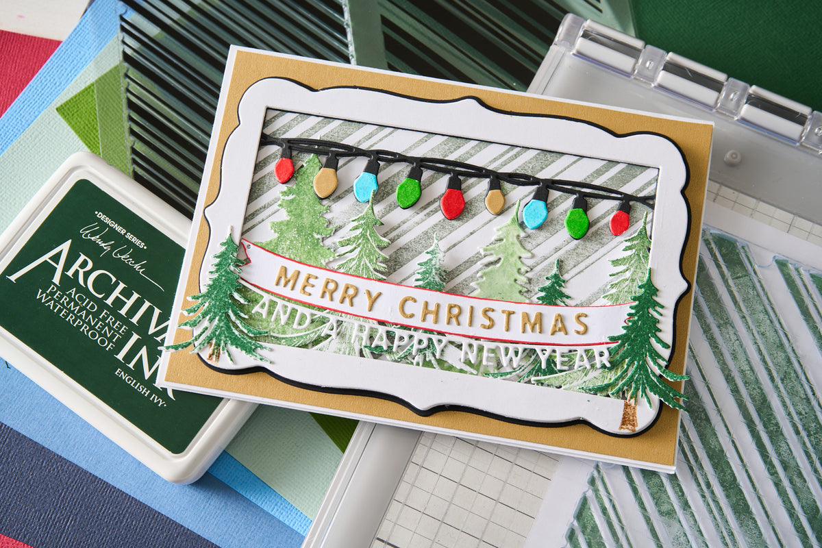 Sizzix Thinlits Die Set 15PK Snap and Swap - Merry Christmas by 49