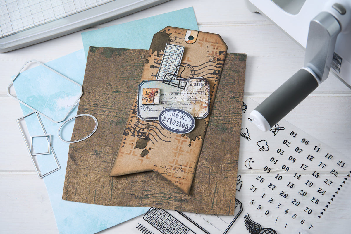 Sizzix Clear Stamps Set 10PK w/10PK Framelits Die - Creative