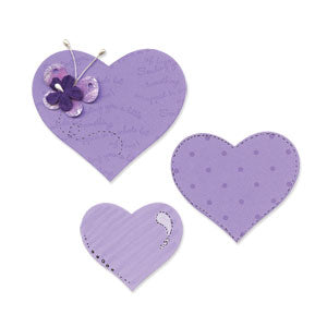 Rozeページ　ビックハート　Mサイズ　黒 Sizzix Bigz Die - Hearts – Sizzix.com
