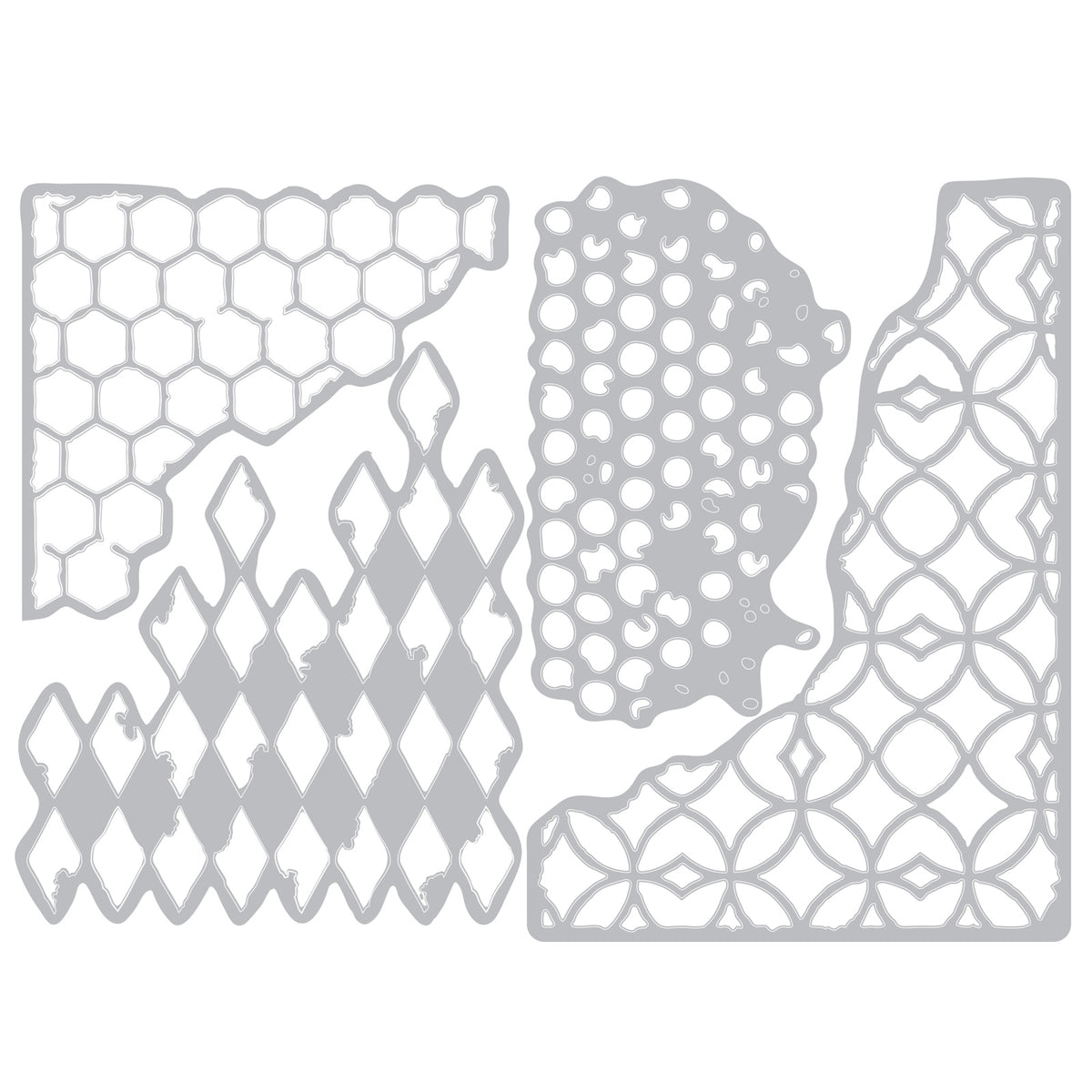 Sizzix Timholtz 4点 Sizzix Thinlits Die Set 4PK - Mixed Media #1 by Tim Holtz – Sizzix.com