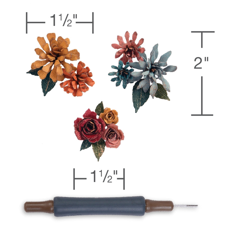 Sizzix Thinlits Die Set 15PK w/Quilling Tool - Tiny Tattered