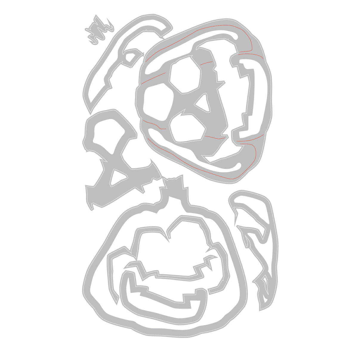 アルバム・スクラップ sizzix Tim Holtz Jack-o-Lanterns 660964 Sizzix Thinlits Die Set 10PK - Jack-o-Lantern Colorize by Tim