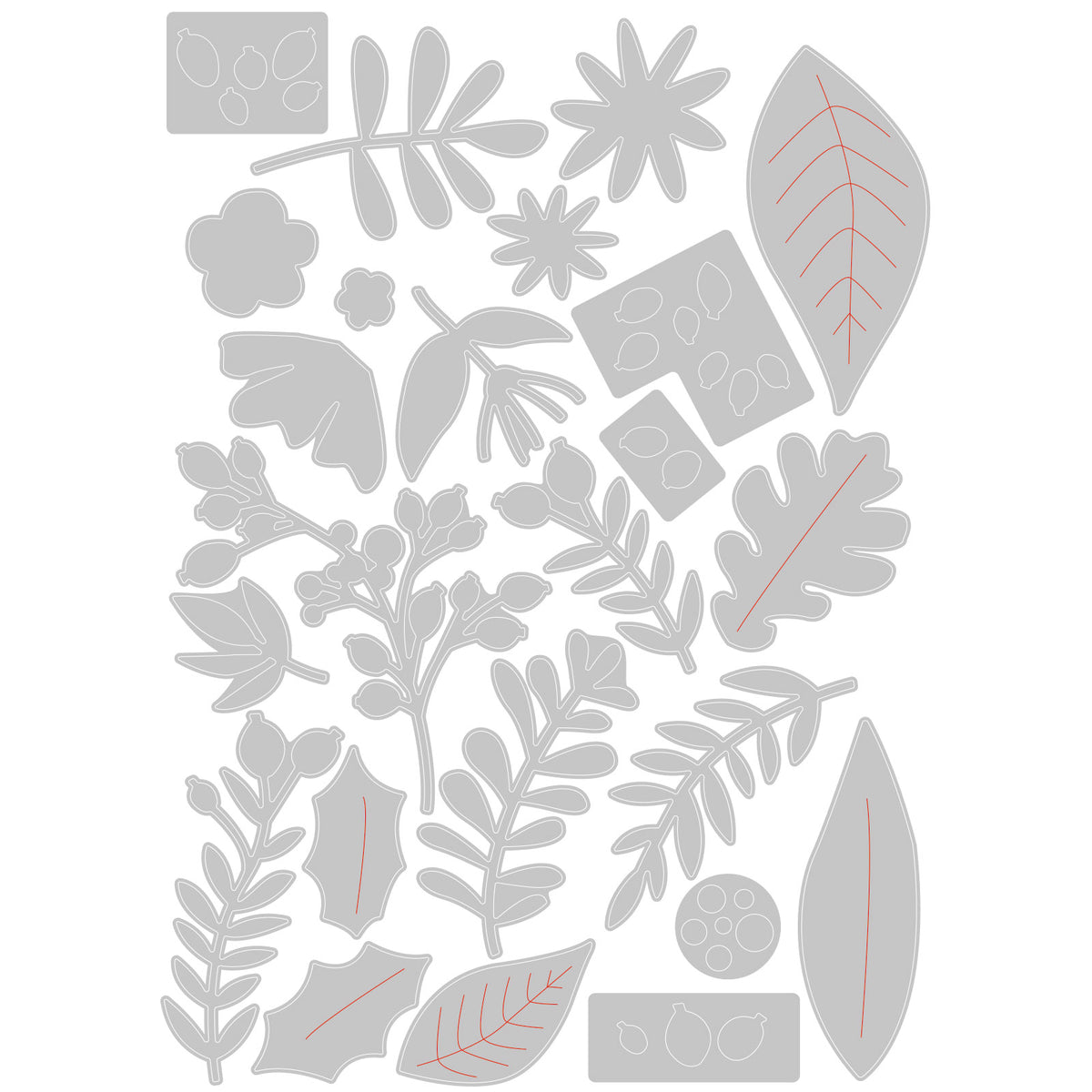 Sizzix Thinlits Die Set 24PK - Floral Abundance – Sizzix.com