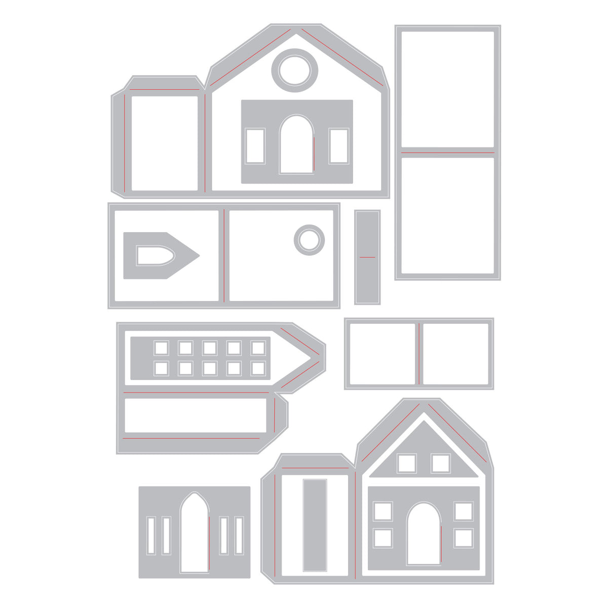 Sizzix Thinlits Die Set 16PK - Paper Village by Tim Holtz – Sizzix.com