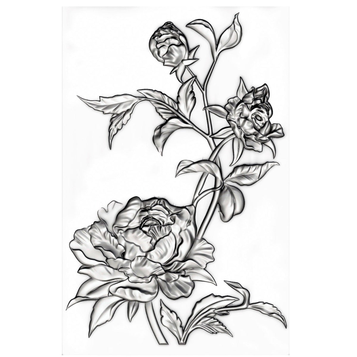 Sizzix 3-D Texture Fades Embossing Folder - Mini Roses by Tim