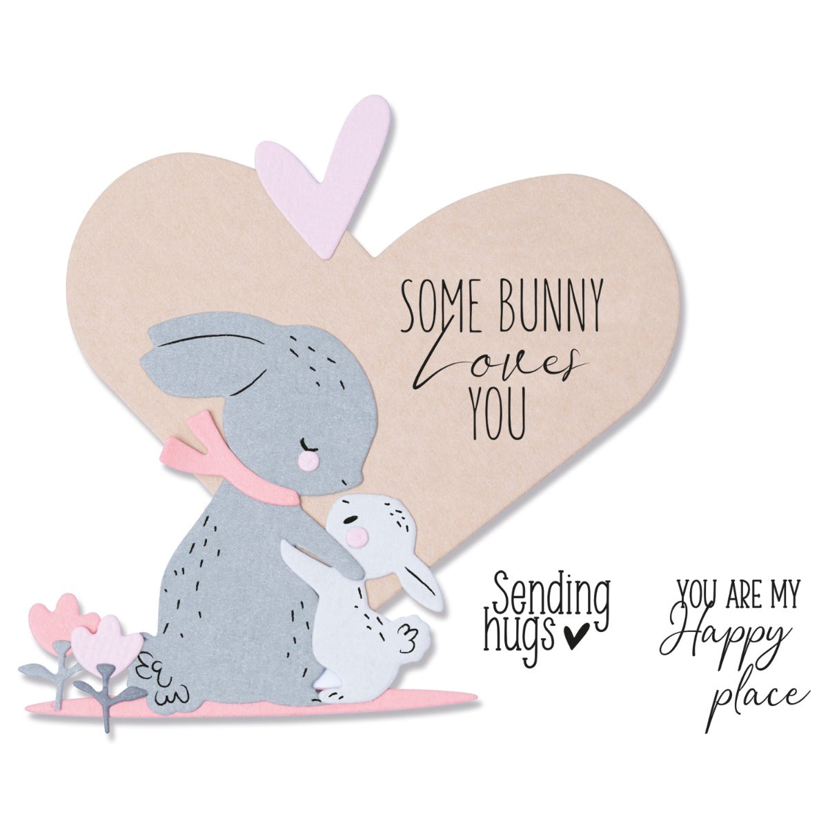 Sizzix Framelits Die Set 8PK w/5PK Stamps - Bunny Love – Sizzix.com