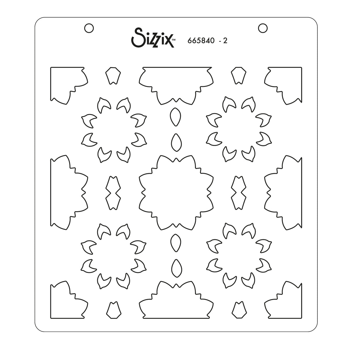 Sizzix Layered Stencils 4PK Geo Background