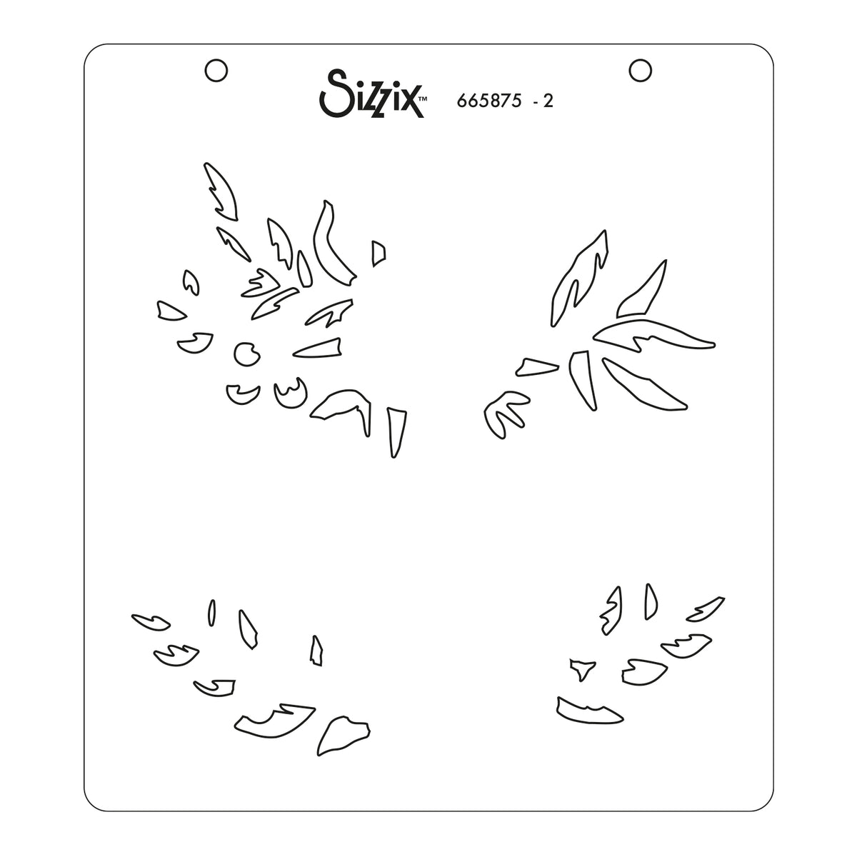 Sizzix Layered Stencils 4PK - Floral Layered Borders – Sizzix.com