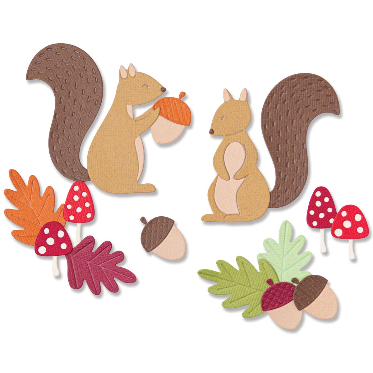 Sizzix Thinlits Die Set 8PK - Harvest Squirrels – Sizzix.com
