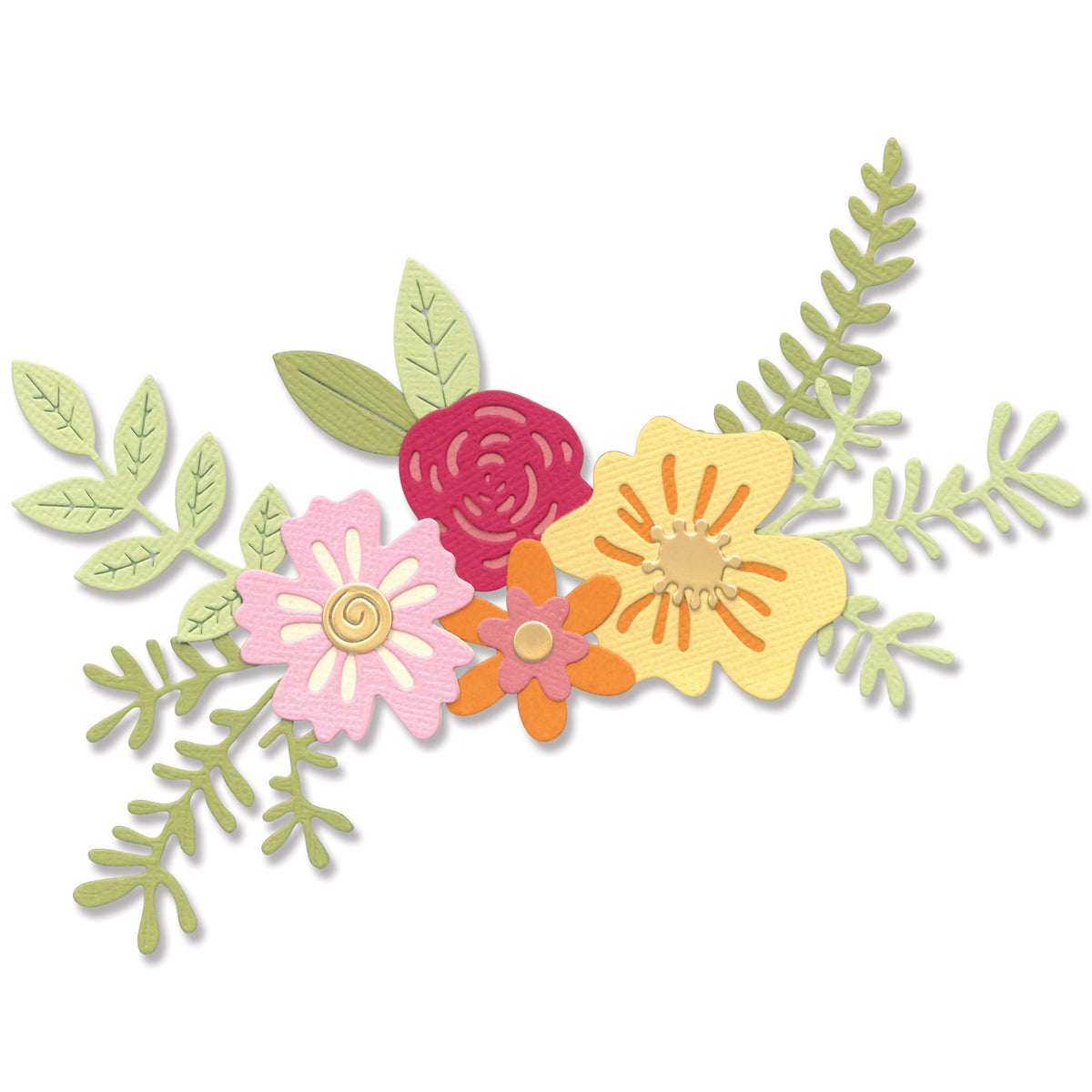 Amazon.com: Sizzix ELLISON THINLITS DIES WNTR FLOWR, Layered