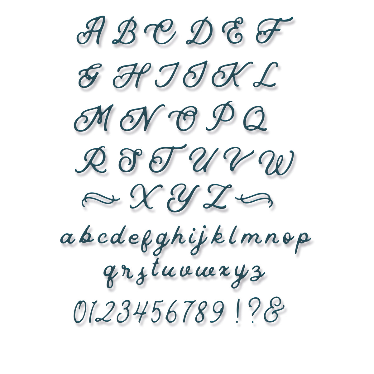 Sizzix Thinlits Die Scripted Alphabet – Sizzix.com Sizzix Thinlits Die Scripted Alphabet – Sizzix.com