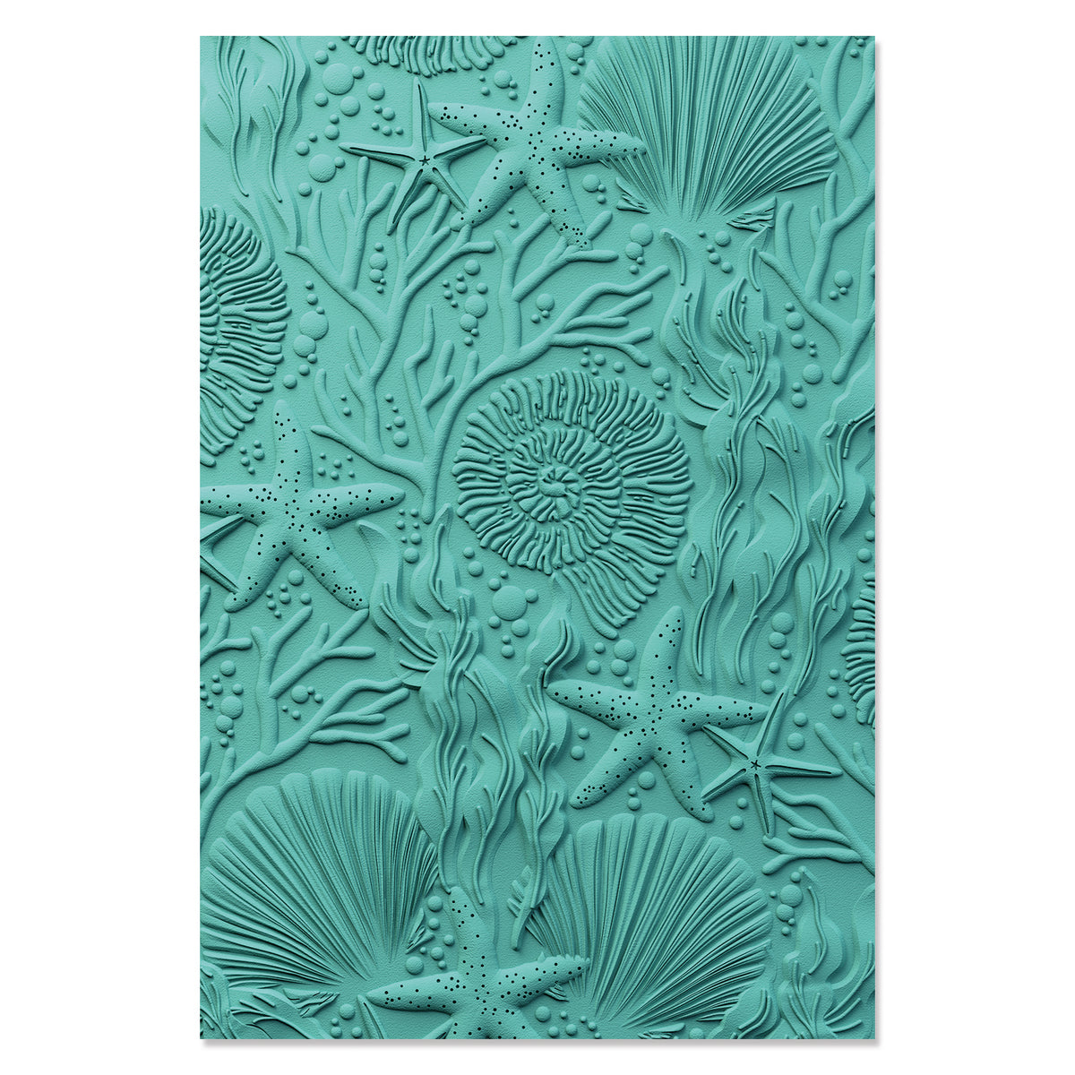 seaページ Sizzix 3-D Textured Impressions Embossing Folder - Under the Sea