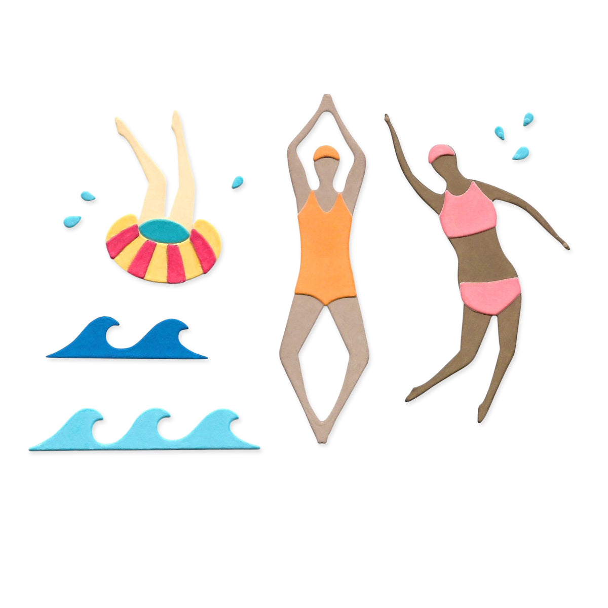 Sizzix Thinlits Die Set 20PK - Synchronized Swimmers #2 by