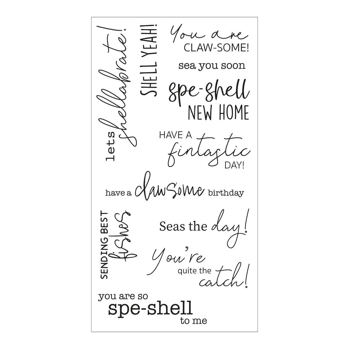 Sizzix Clear Stamps Set 11PK - Seas the Day – Sizzix.com