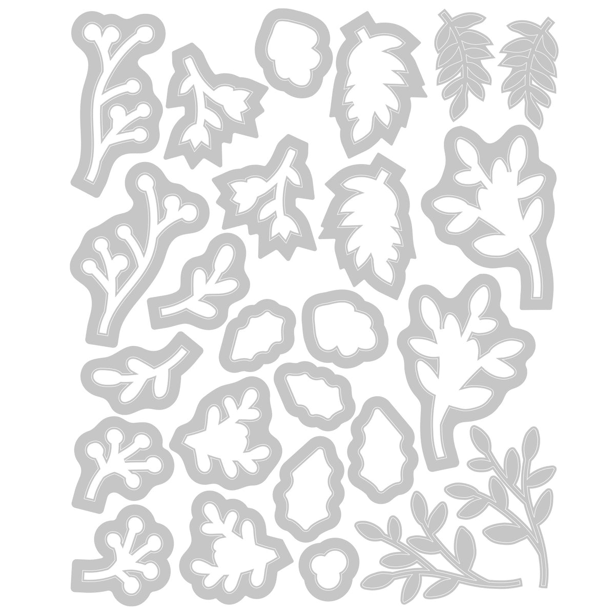 Amazon.com: Sizzix Framelits Die Set Happy Holly Days #2 by
