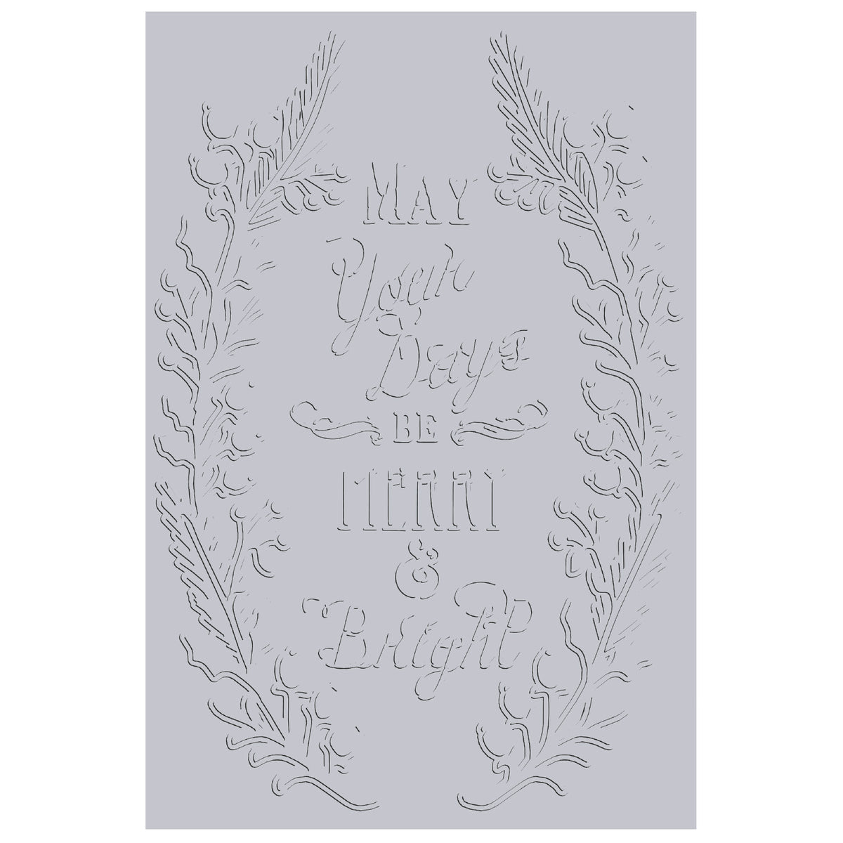 Sizzix 3-D Textured Impressions Embossing Folder - Merry & Bright