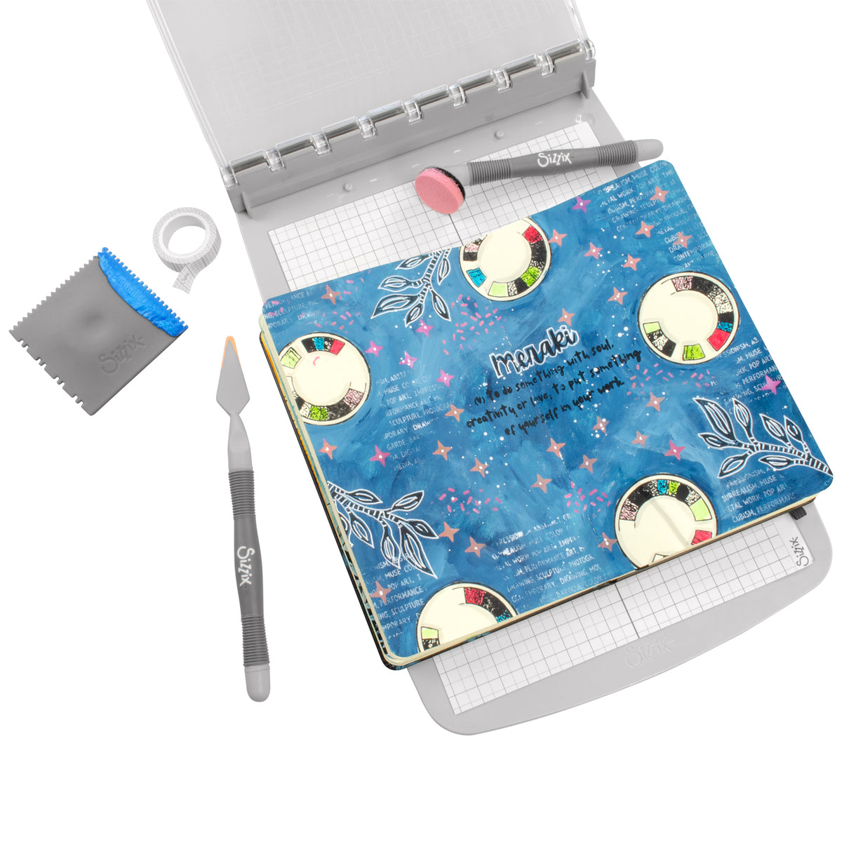 Sizzix Studio Stamps Set 7PK / 3PK Stencils - Create by Cat Kerr