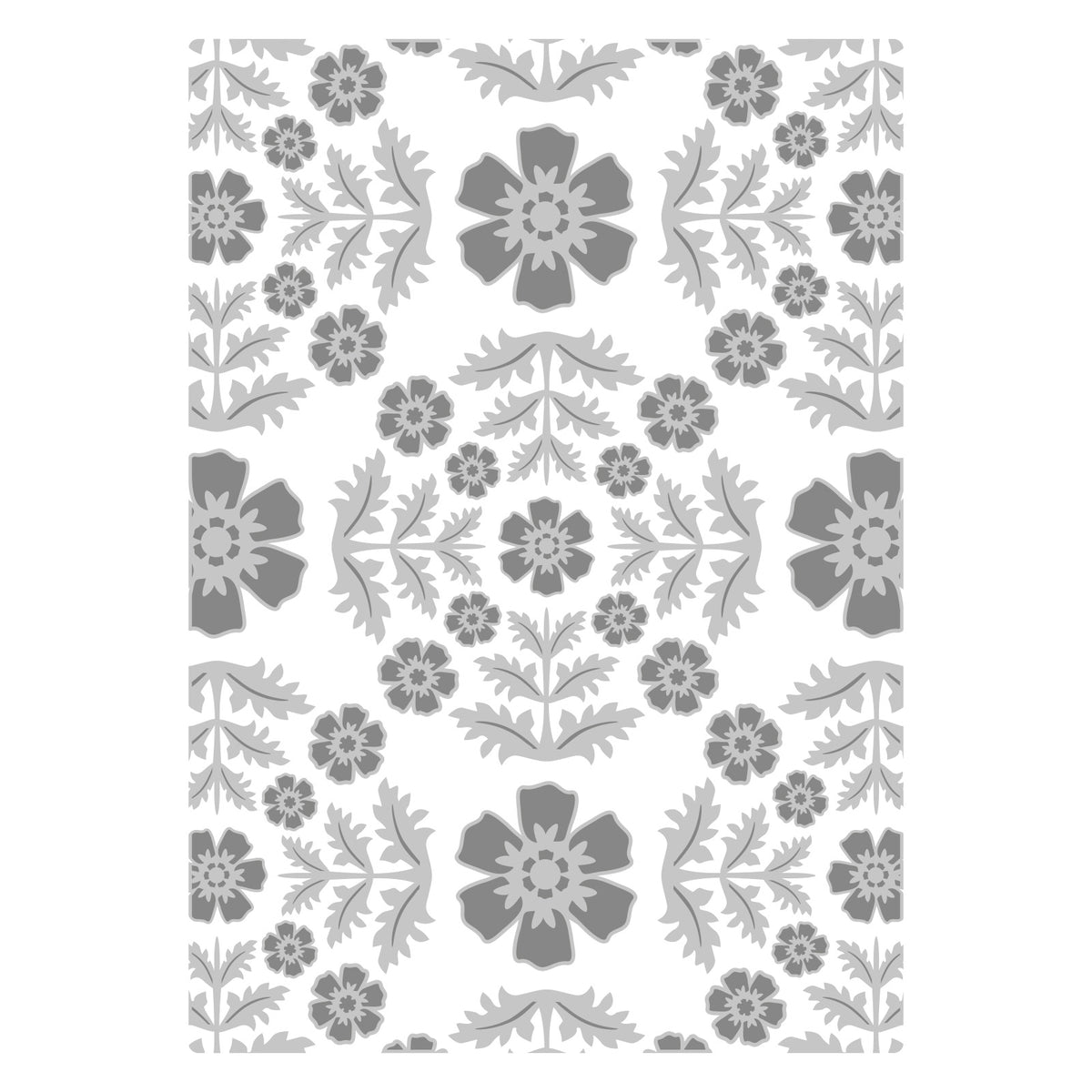 Sizzix 665749 Multi-Level Embossingfolder – Sierpatroon Met 3D-textuur – Door Olivia Rose, 15,9x10,8 Cm – Voor Kaarten En Scrapbooking
