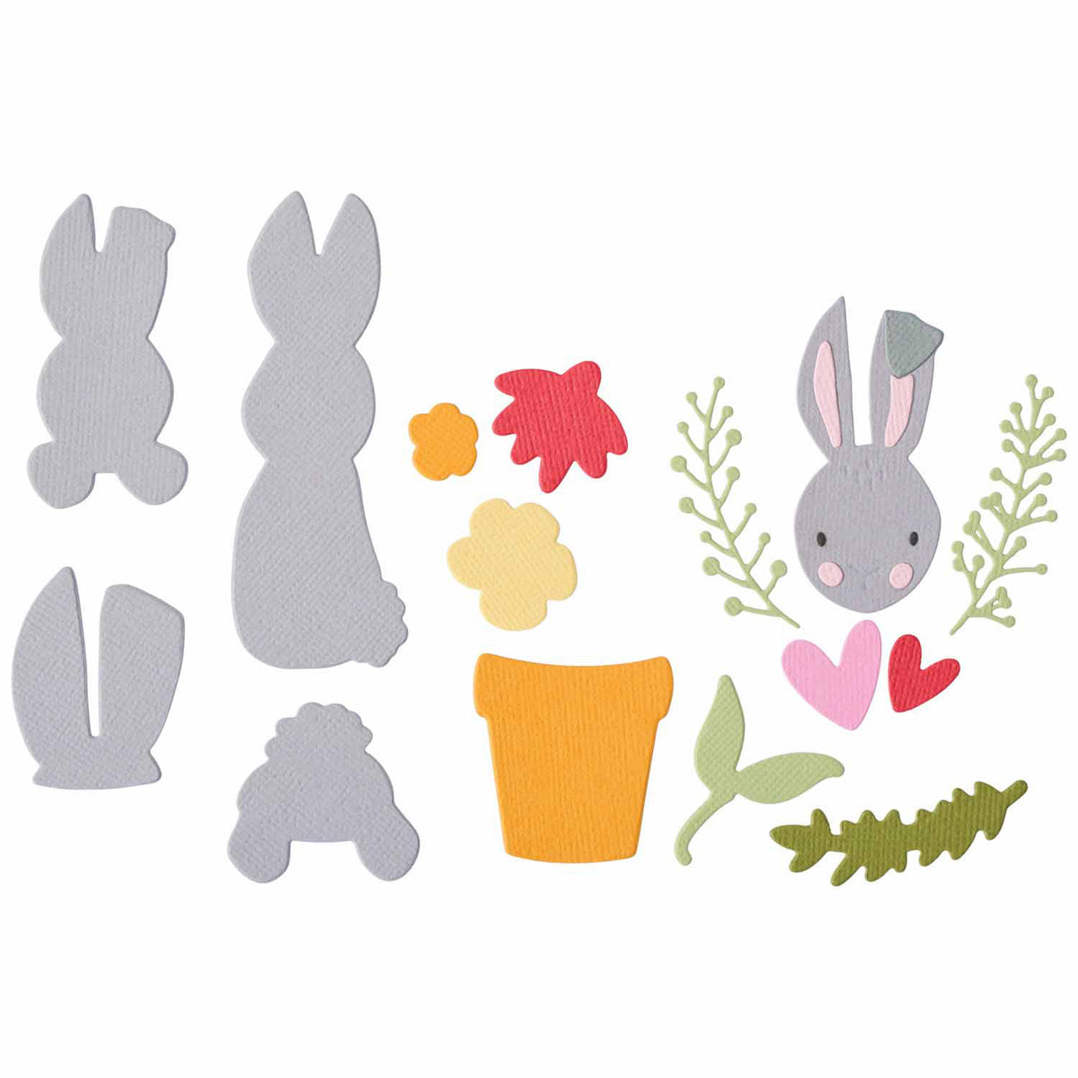 Rabbit-PaperCutting-ページ Rabbit Paper Cut Svg / Dxf / Eps Files and Png / Pdf