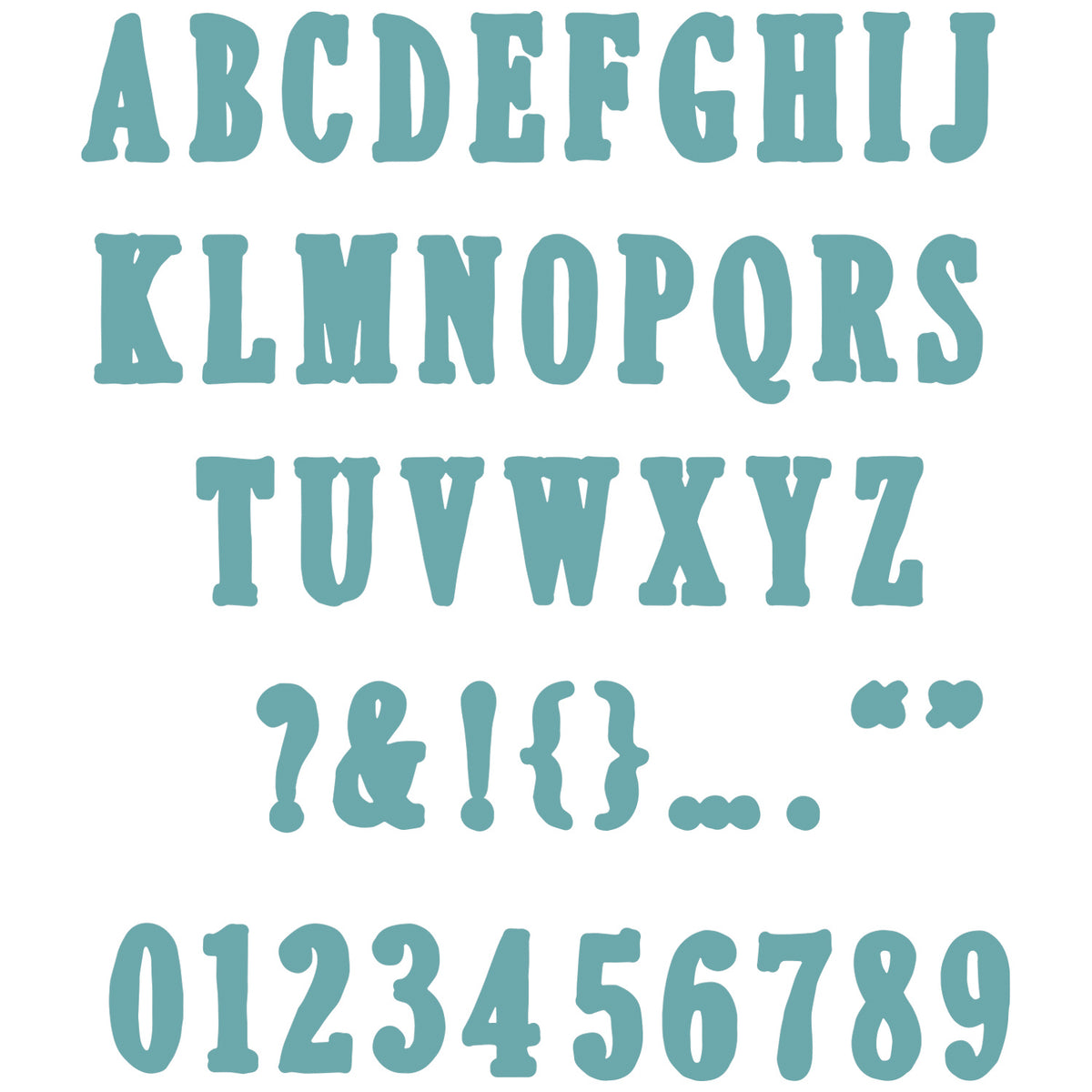 Sizzix Framelits 45PK Die Set - Fine Line Alpha 02 by 49 and