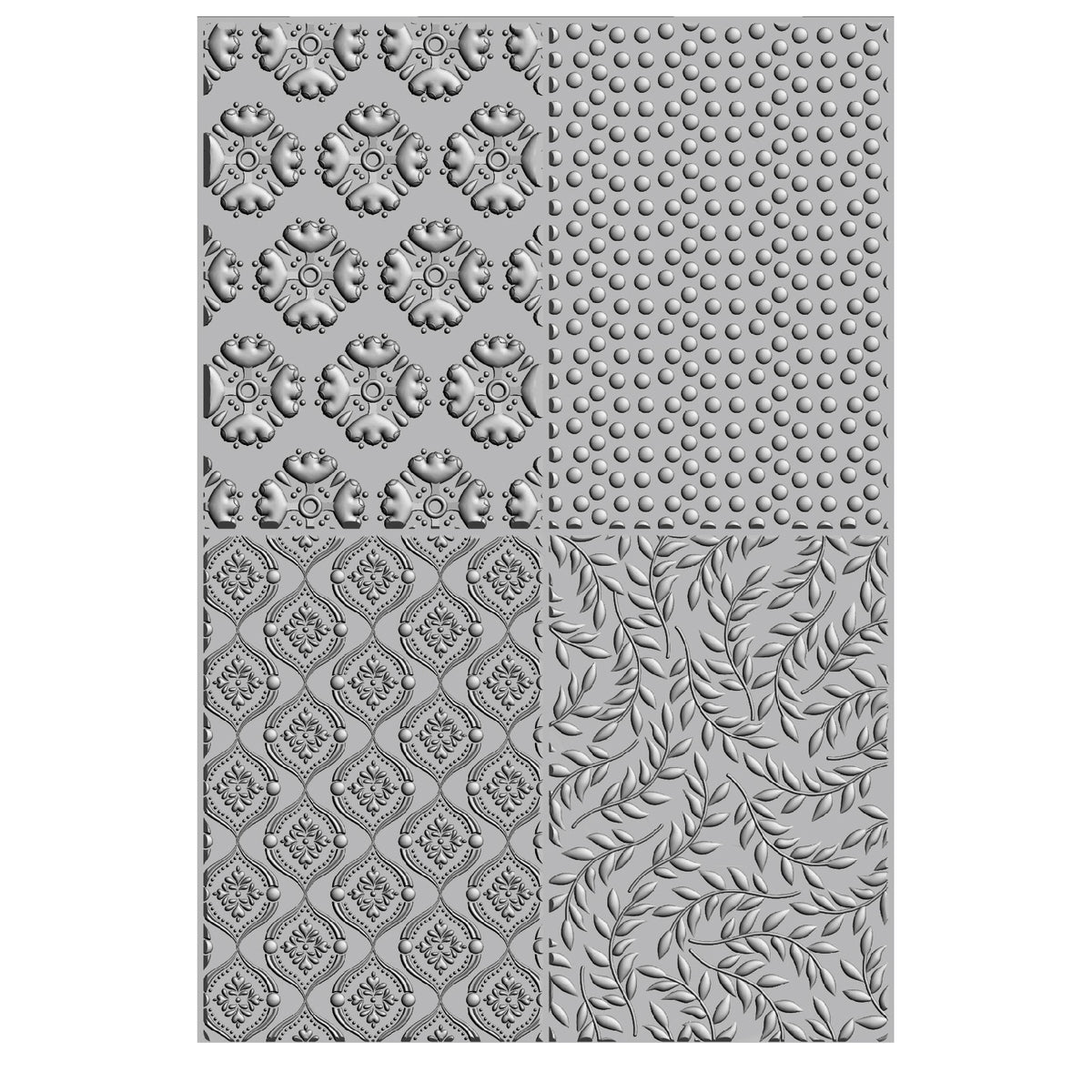 Sizzix 3-D Textured Impressions Embossing Folder - Posh Patterns