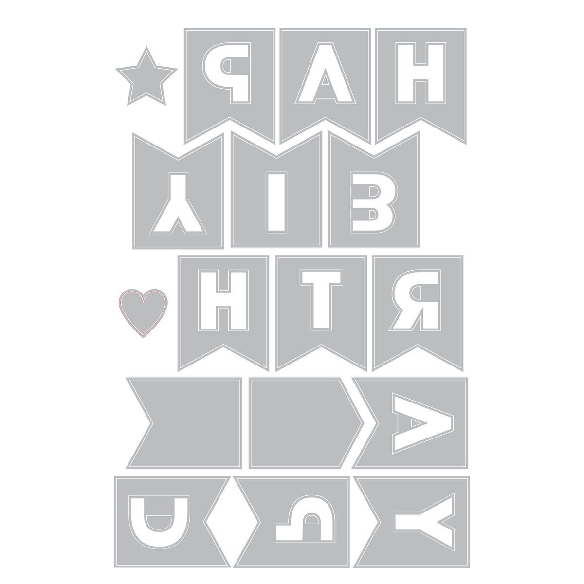 Sizzix Thinlits Die Set 17PK - Birthday Bunting by Catherine