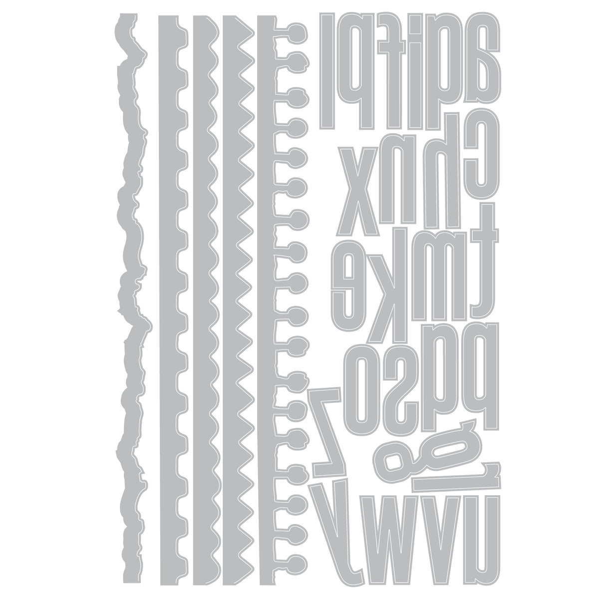 Sizzix Thinlits 31PK Die Set - Vault Edges by Tim Holtz