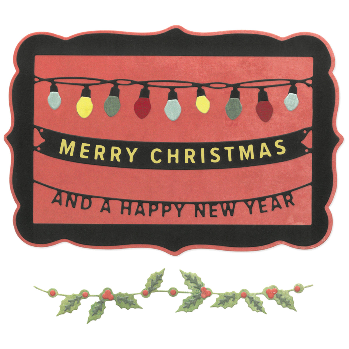 Sizzix Thinlits Die Set 15PK Snap and Swap - Merry Christmas by 49