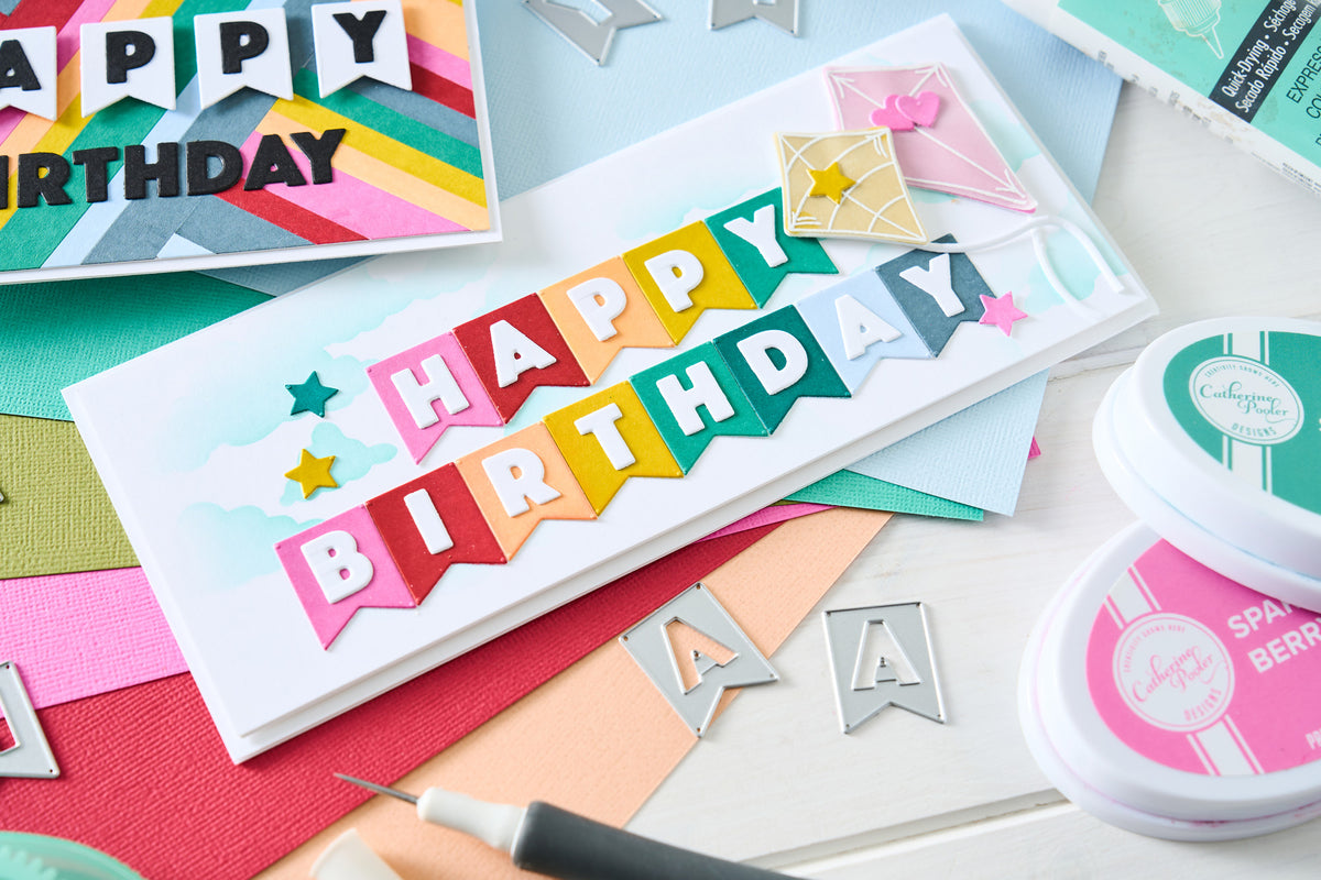 Sizzix Thinlits Die Set 17PK - Birthday Bunting by Catherine