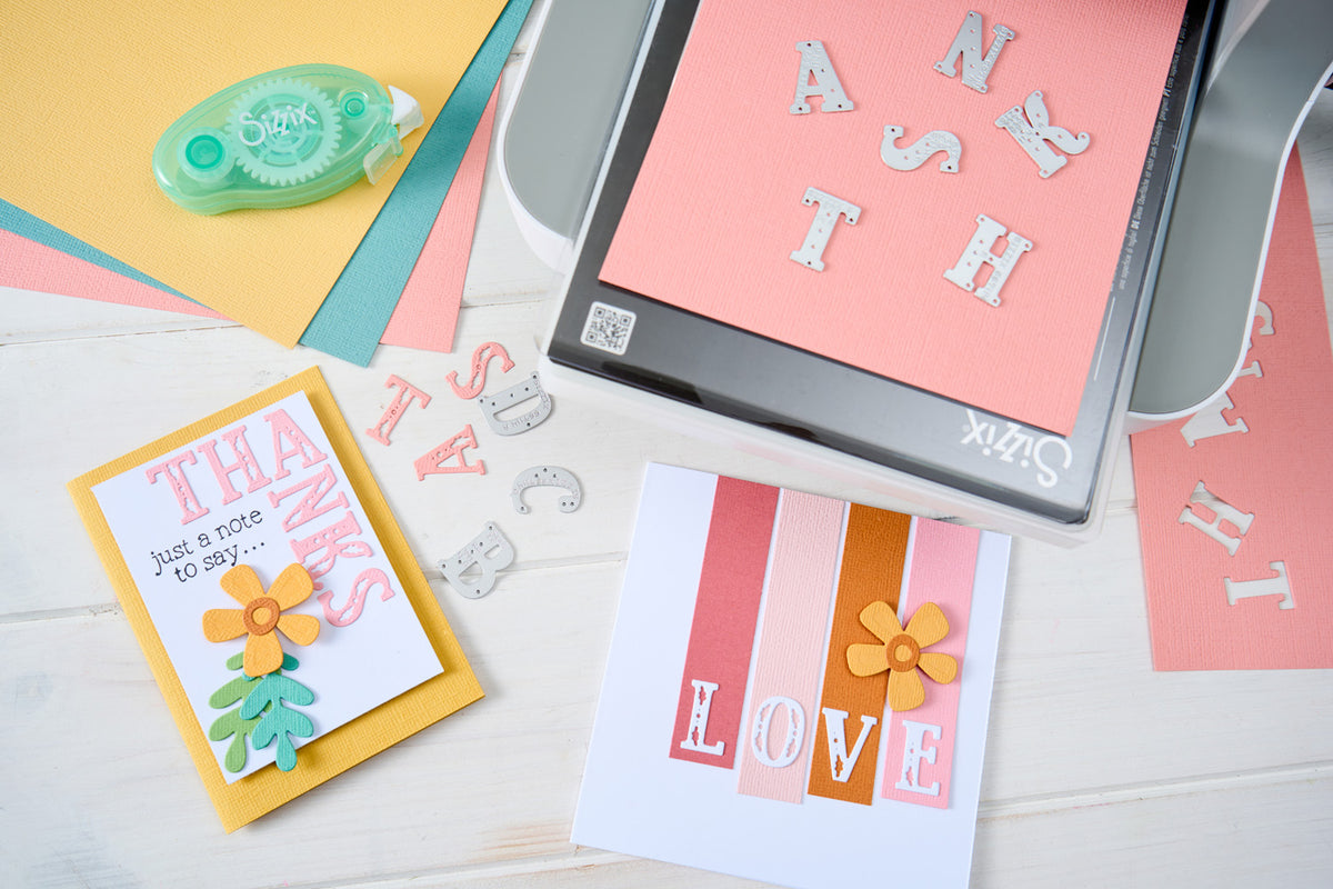 Sizzix Thinlits Die Set 26PK - Folk Alphabet by Catherine Pooler