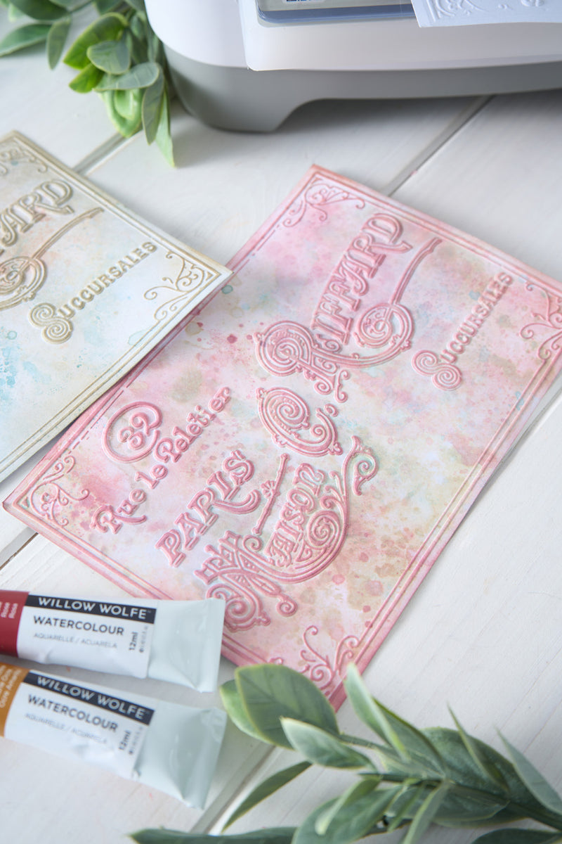Sizzix Studio A6 Multi-Level Textured Impressions Embossing Folder