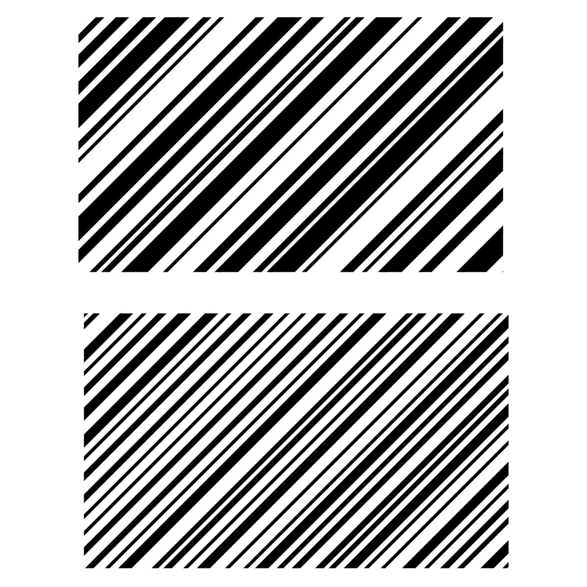 Sizzix Clear Stamps Set 2PK - Candy Stripes by 49 and Market