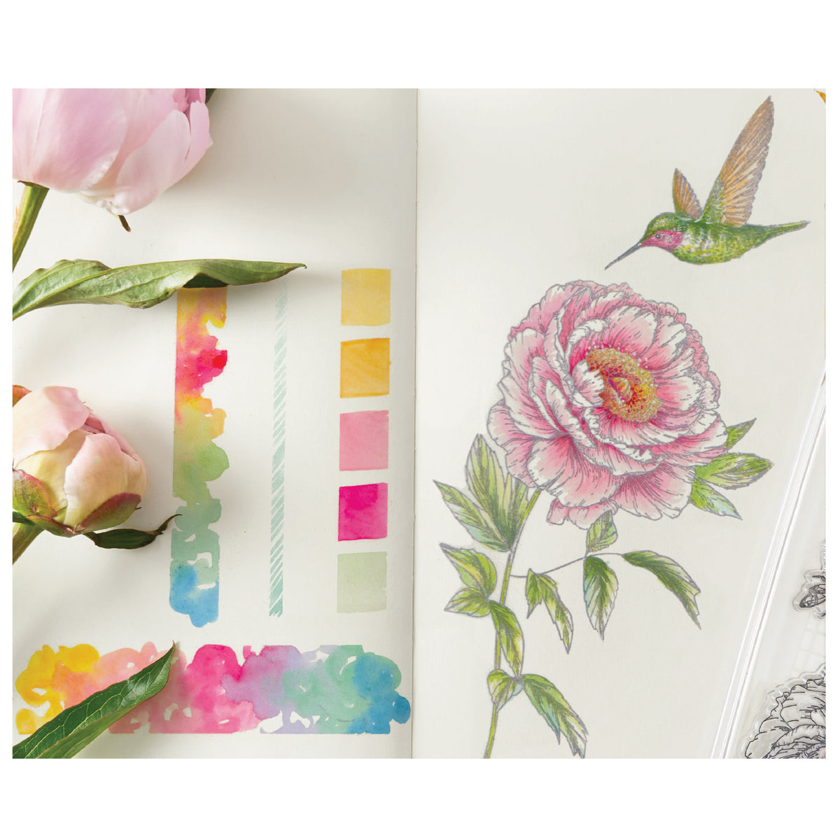Sizzix Studio Clear Stamp Set 7PK - Flowers and Creatures by