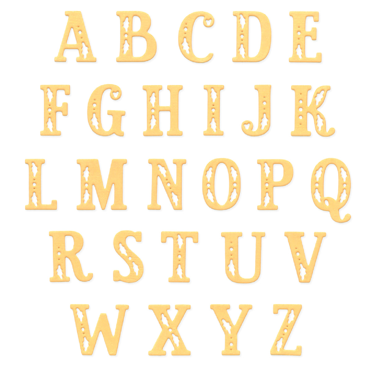 Sizzix Thinlits Die Set 26PK - Folk Alphabet by Catherine Pooler