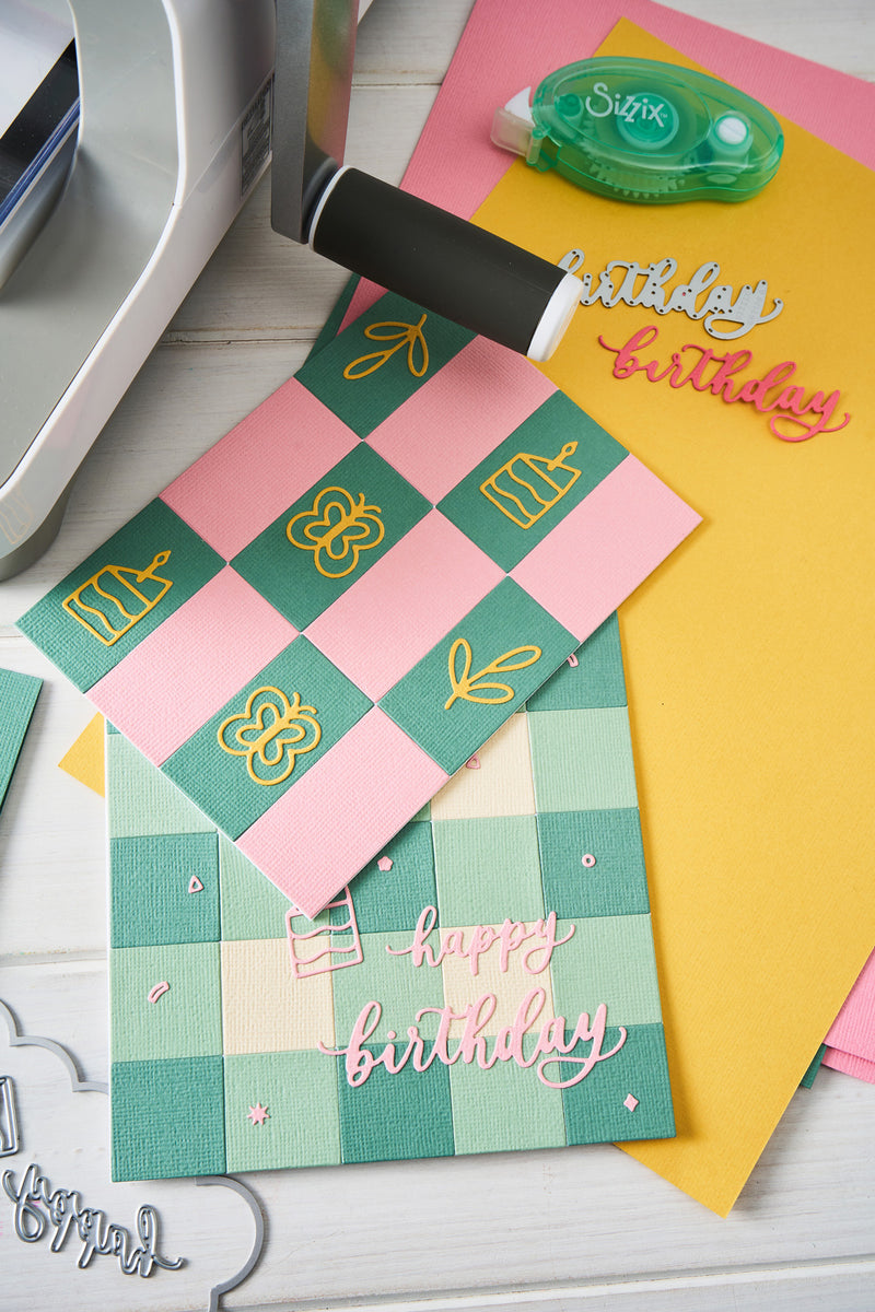 Sizzix Thinlits 23PK Die Set - Birthday Doodles by Letters by