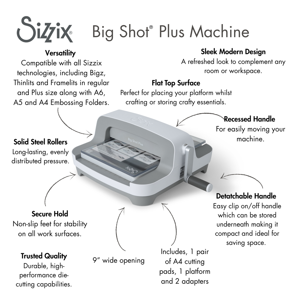 Sizzix Big Shot Plus Machine Only – Sizzix.com
