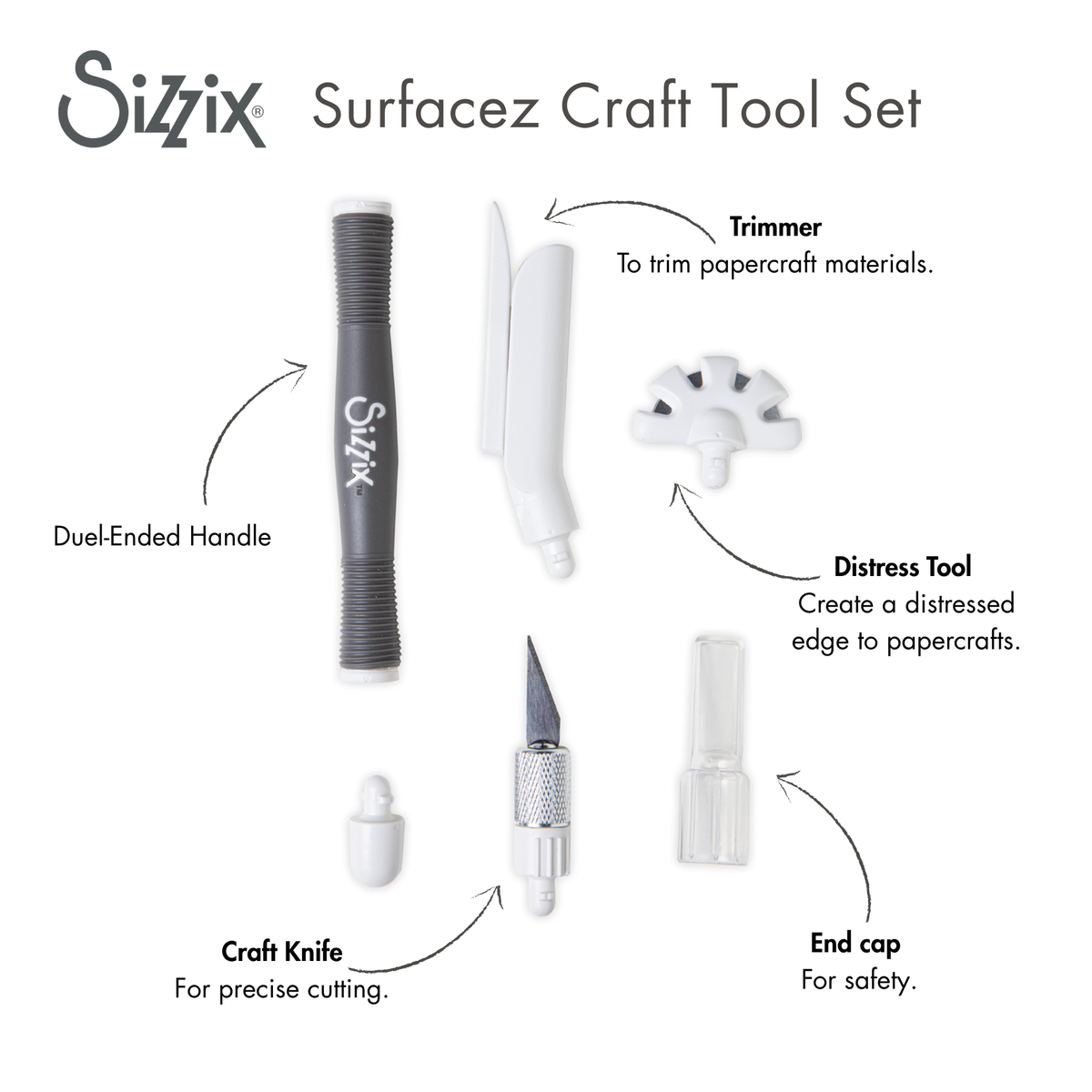 Sizzix Making Tool - Surfacez Craft Tool Set – Sizzix.com