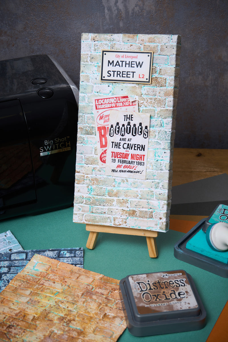 Sizzix 3-D Texture Fades Embossing Folder - Brickwork Large/A5 by