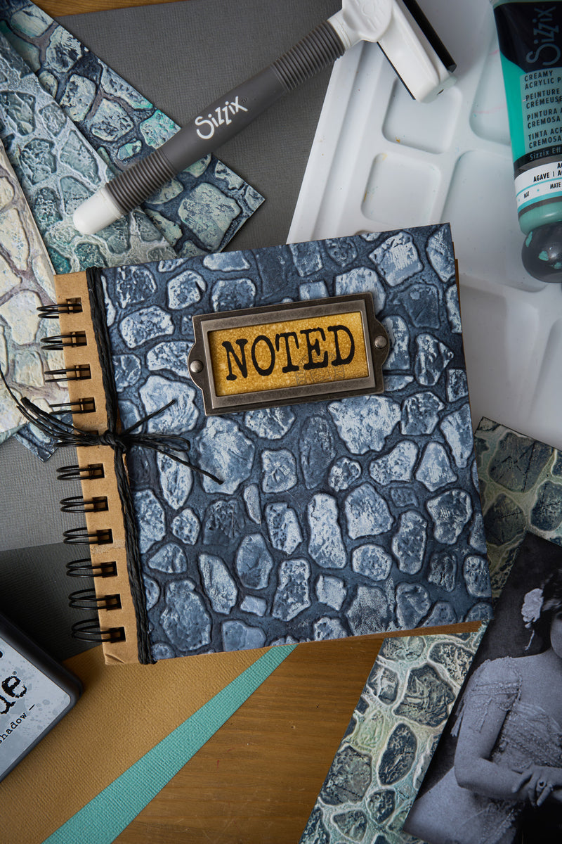 Sizzix 3-D Texture Fades Embossing Folder - Cobblestone