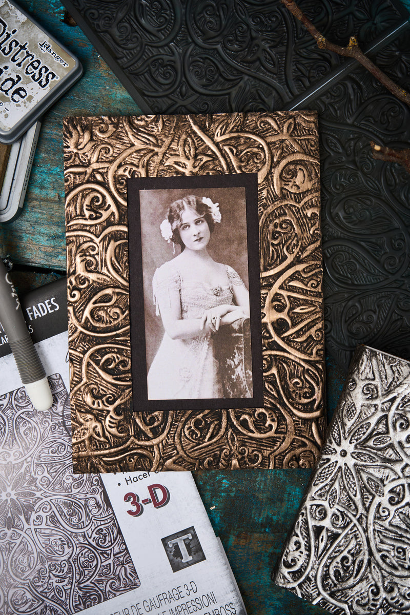 Sizzix 3-D Texture Fades Embossing Folder - Engraved Large/A5 by