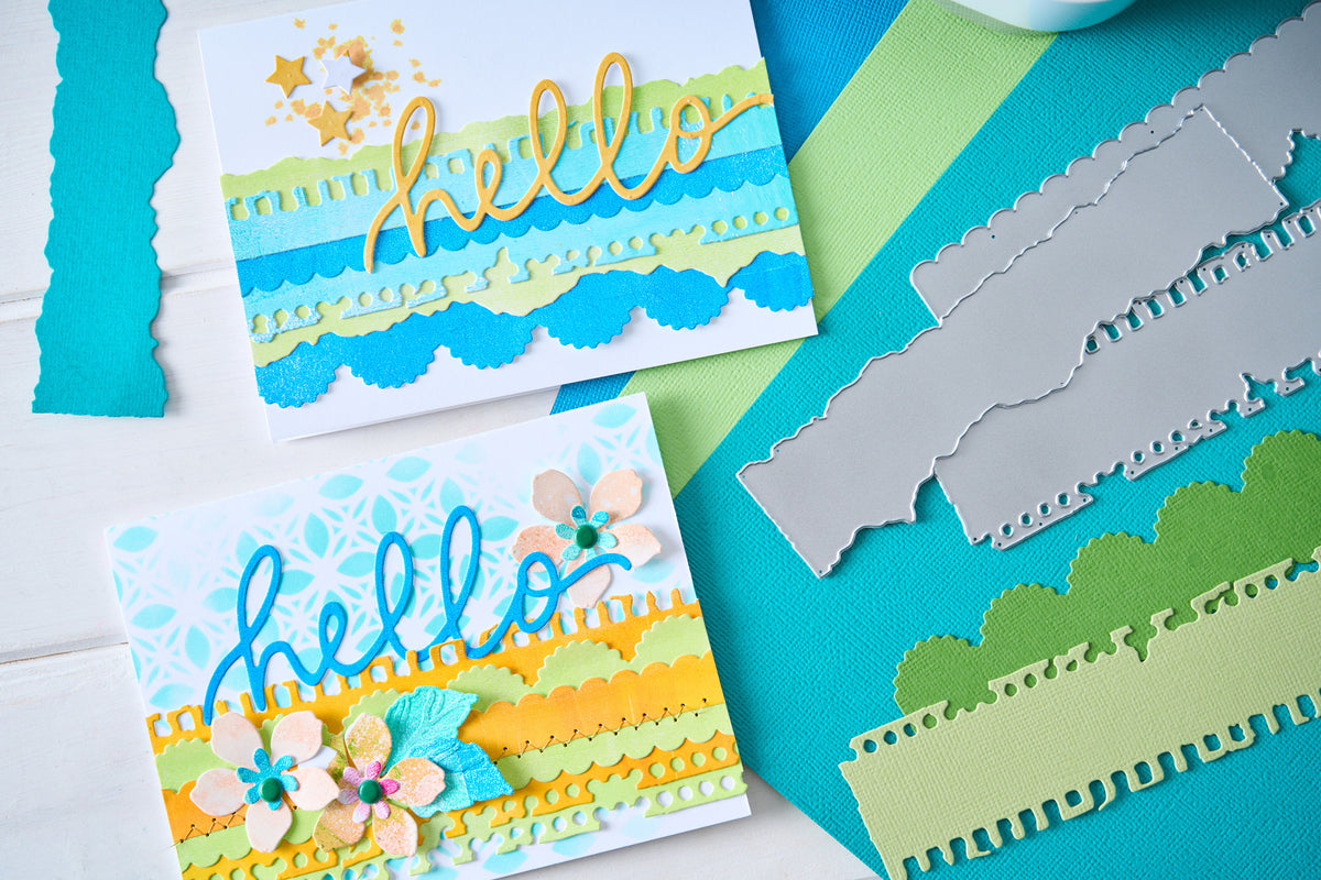 Sizzix Thinlits 3PK Die Set - Double Edgers by Vicki Boutin