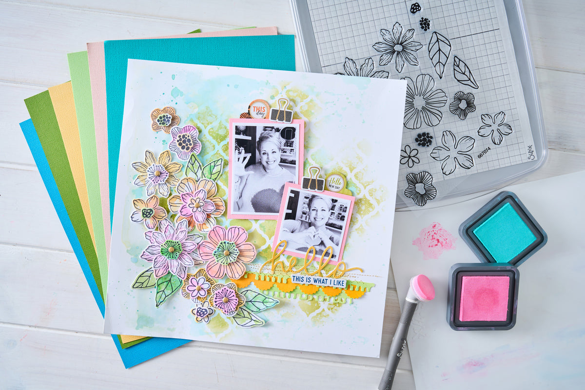 ✧1点物✧ステキな紙モノ✧二つ折りファイル✧vintage victorian✧ Sizzix Thinlits 17PK Die Set - Vicki Script #1 by Vicki Boutin