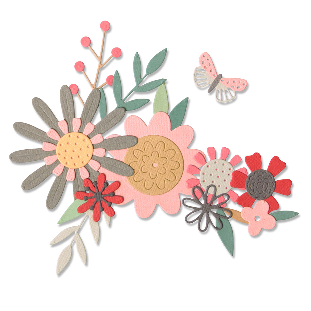 Sizzix Thinlits Die Set 17PK - Bold Flora – Sizzix.com