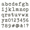 Sizzix Thinlits Die Set 146PK - Alphanumeric Tiny Type Lower by Tim Holtz