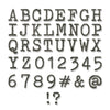 Sizzix Thinlits Die Set 133PK - Alphanumeric Tiny Type Upper by Tim Holtz
