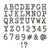 Sizzix Thinlits Die Set 133PK - Alphanumeric Tiny Type Upper by Tim Holtz