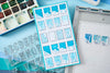 Sizzix Clear Stamps Set 10PK w/3PK Framelits - Painted Palettes by 49 and Market
