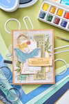 Sizzix Clear Stamps 11PK w/4PK Framelits Die - Thankful Sentiments by 49 and Market