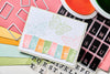 Sizzix A5 Clear Stamps 60PK w/10PK Framelits Die - Tab Stamp Alpha by 49 and Market